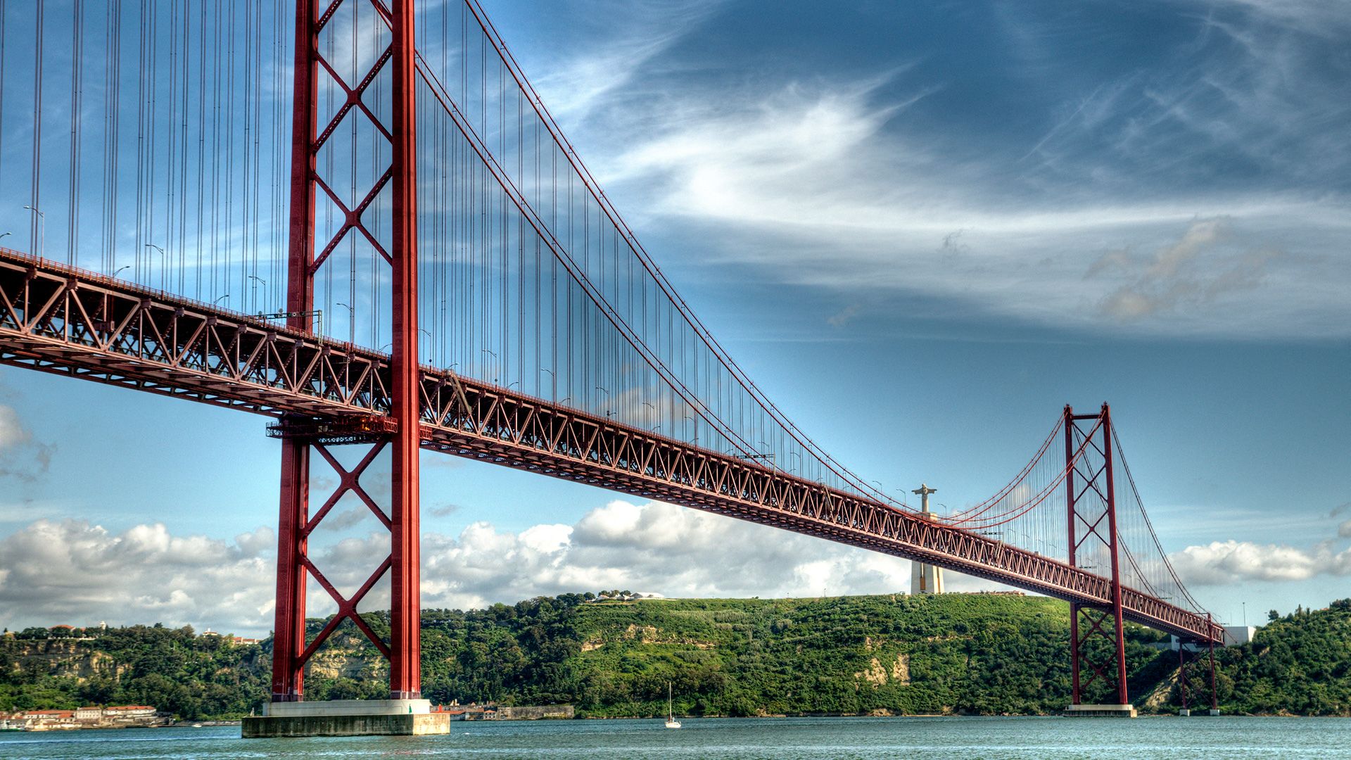 Ponte 25 de Abril em Lisboa, Portugal